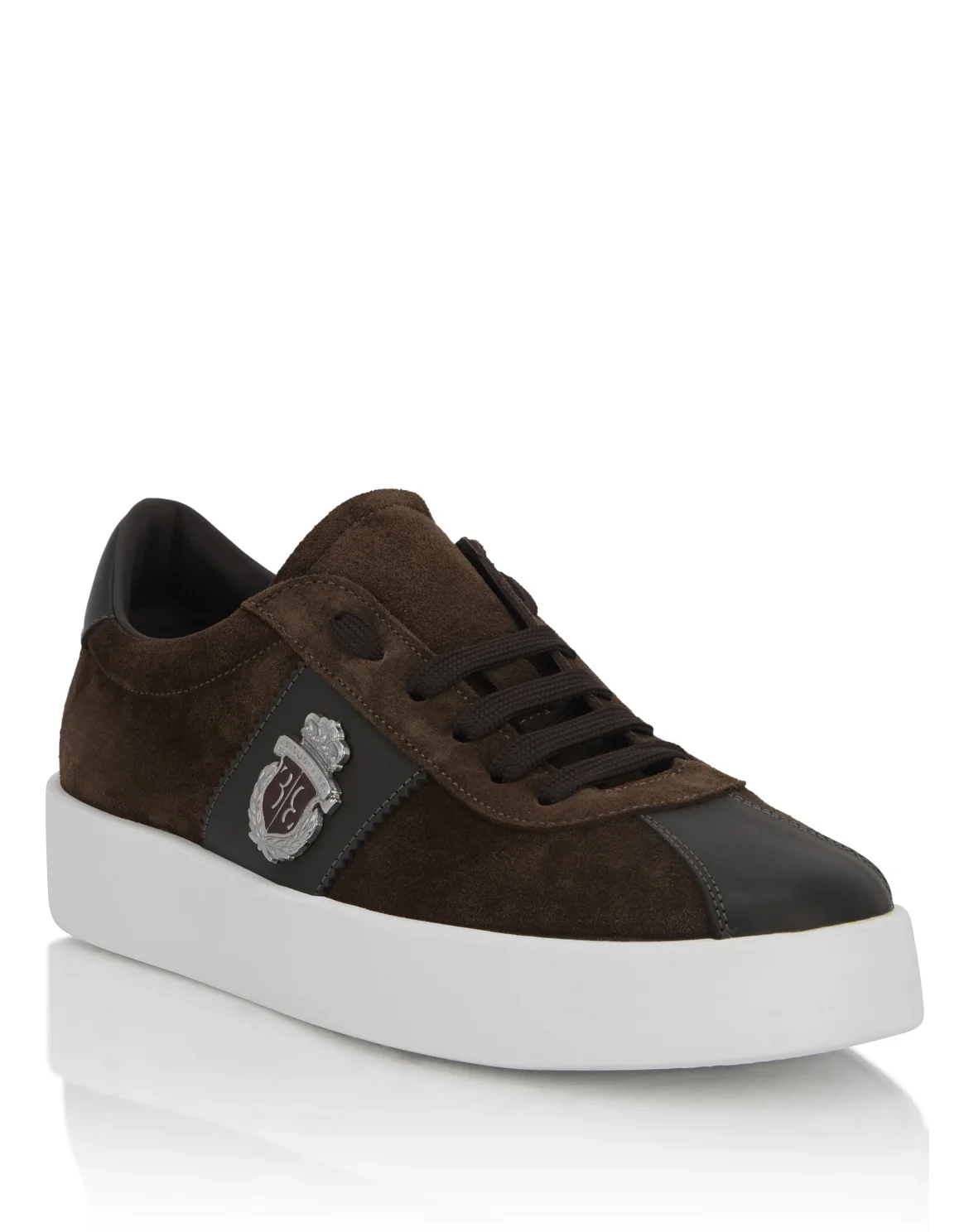 Low-Top Sneakers Suede BB Crest, цвет: Коричневый