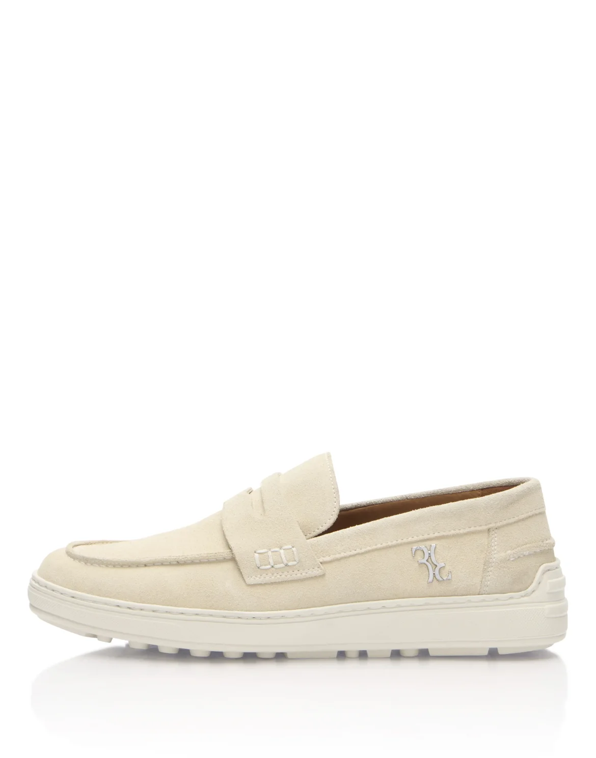 Rafia Suede Loafers, цвет: Бежевый