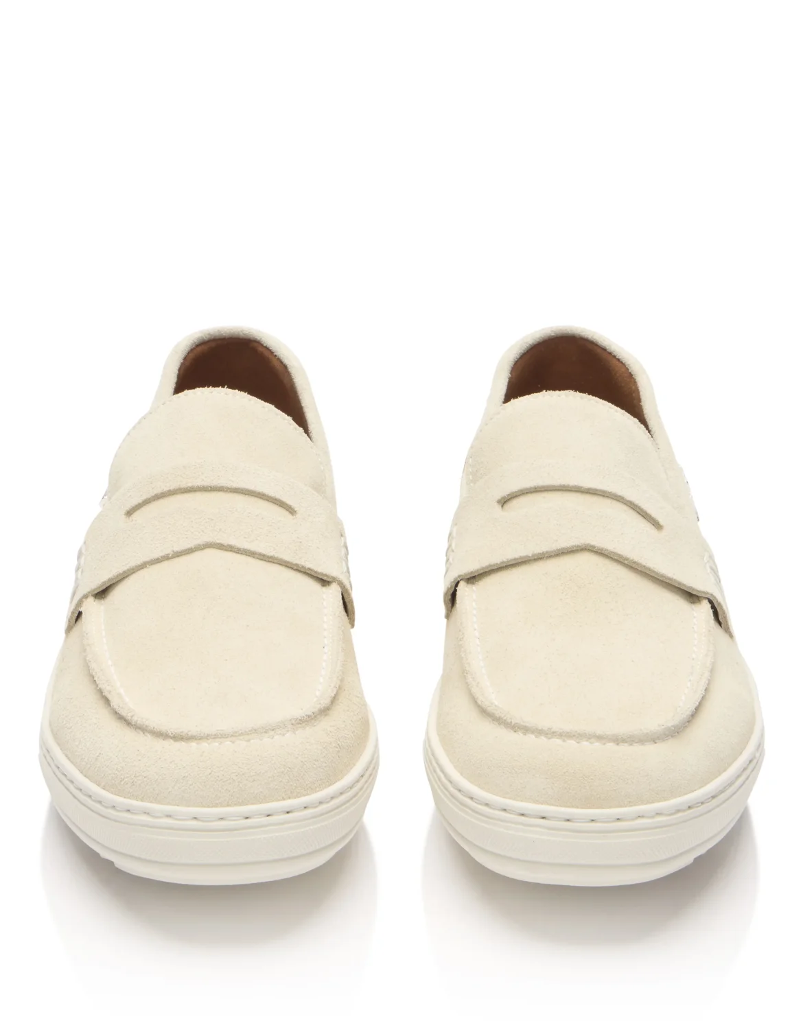 Rafia Suede Loafers, цвет: Бежевый