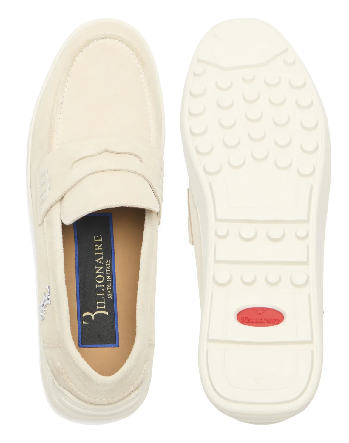 Rafia Suede Loafers, цвет: Бежевый