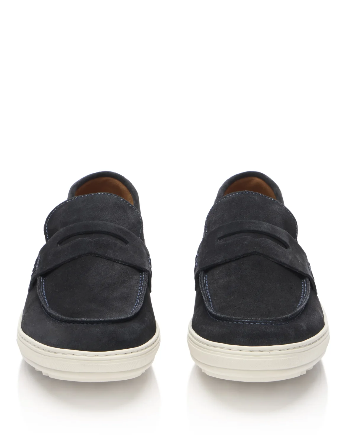 Rafia Suede Loafers, цвет: Синий