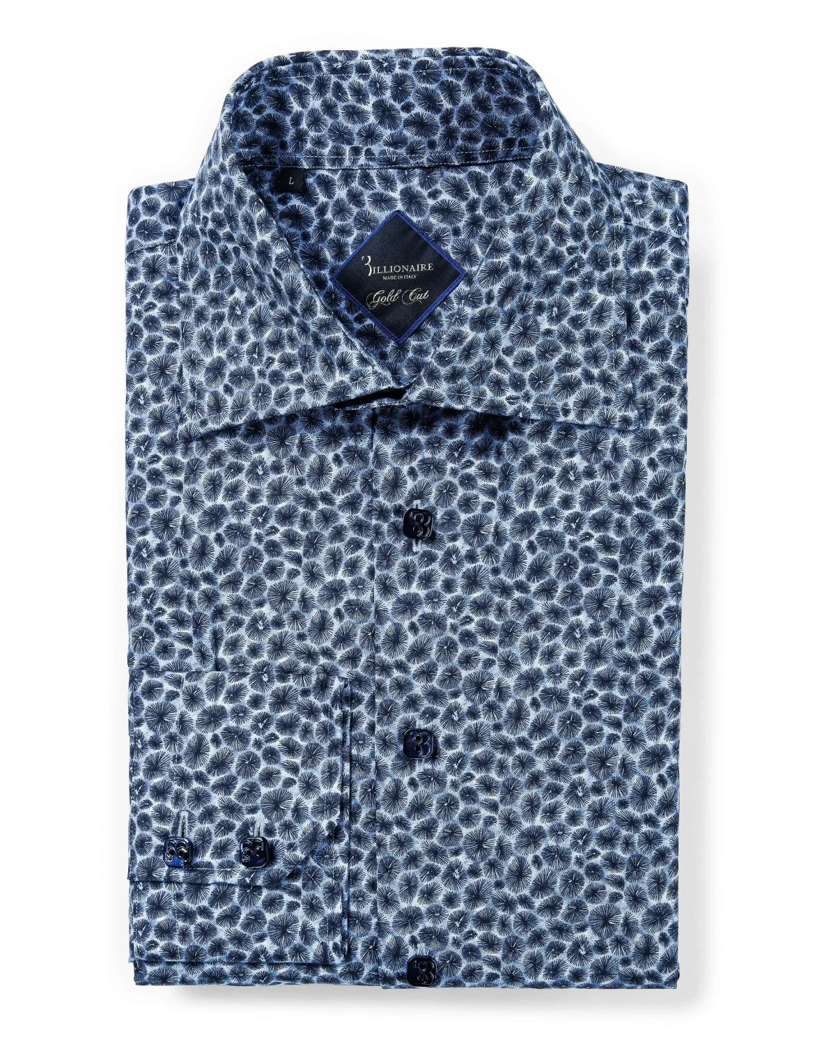 Shirt Gold cut LS "Pensee", цвет: Синий