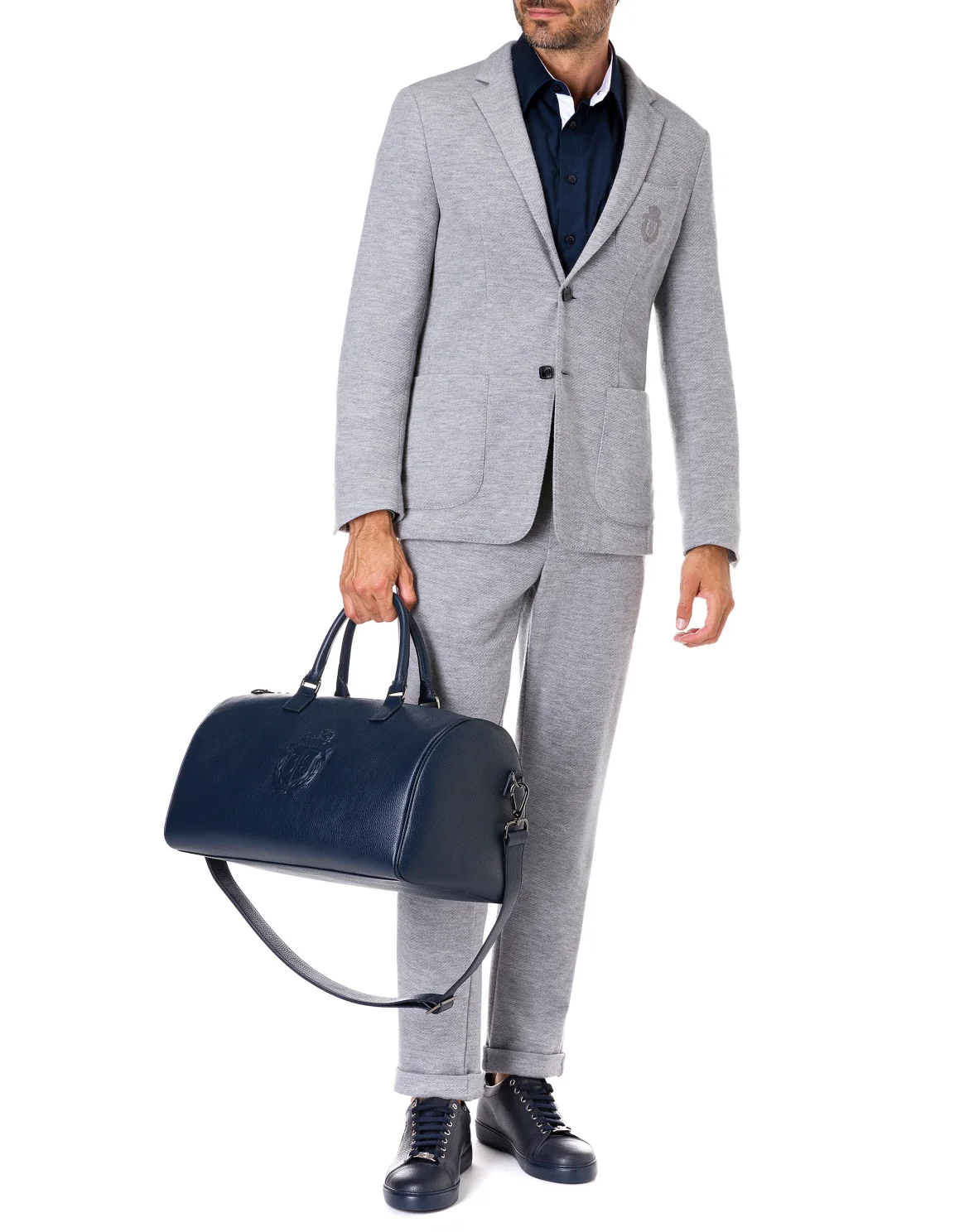 Medium Travel Bag Crest, цвет: Синий