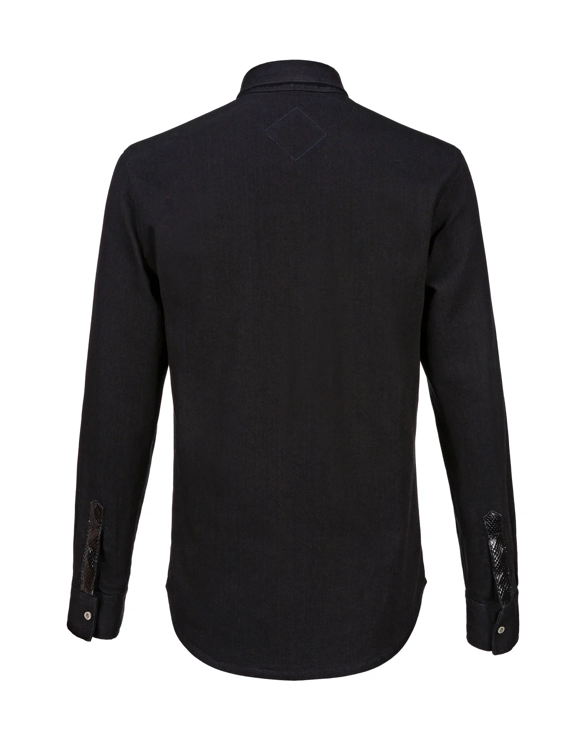Denim Shirt Ls Crest, цвет: Черный
