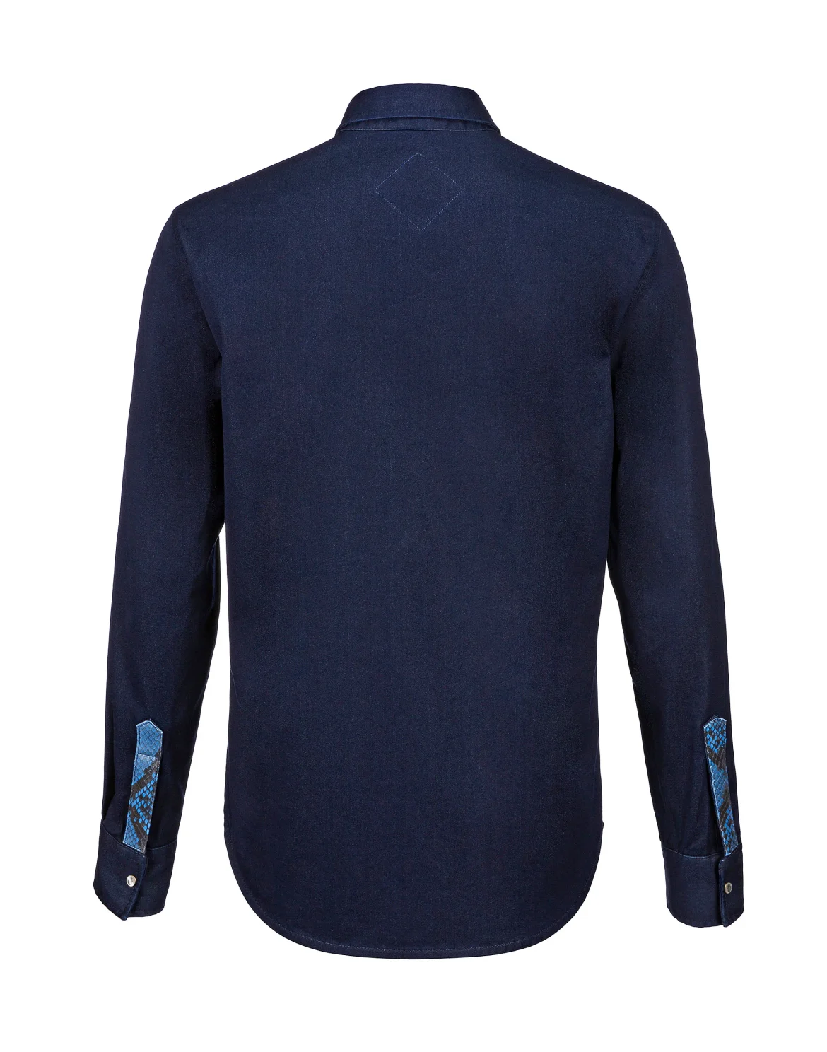 Denim Shirt Ls Crest, цвет: Синий