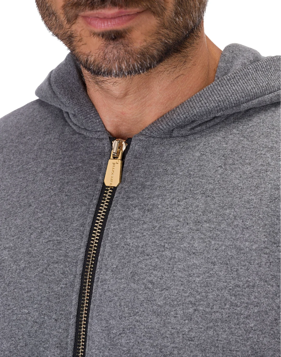 Hoodie Sweatjacket Double Lion, цвет: Серый