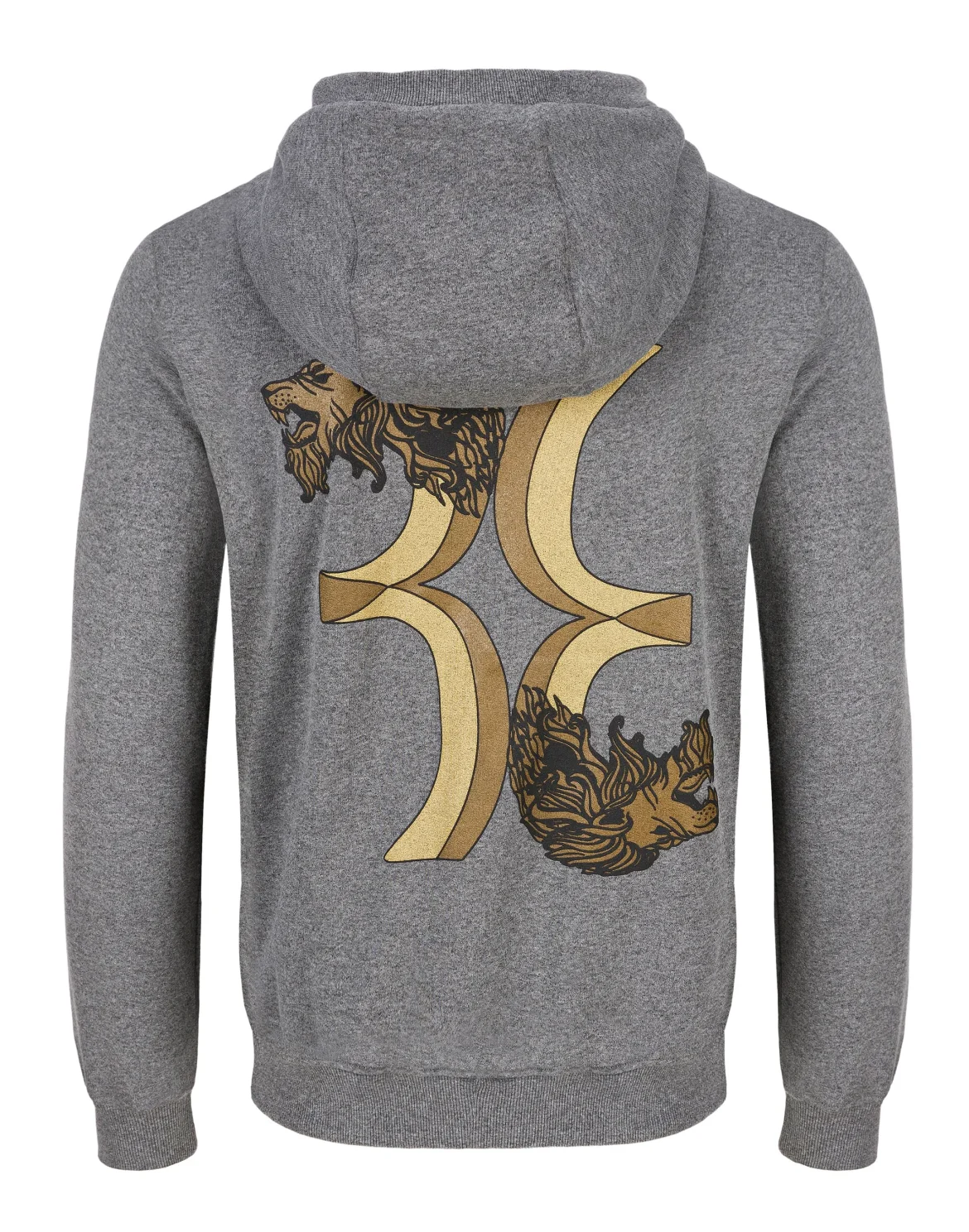 Hoodie Sweatjacket Double Lion, цвет: Серый