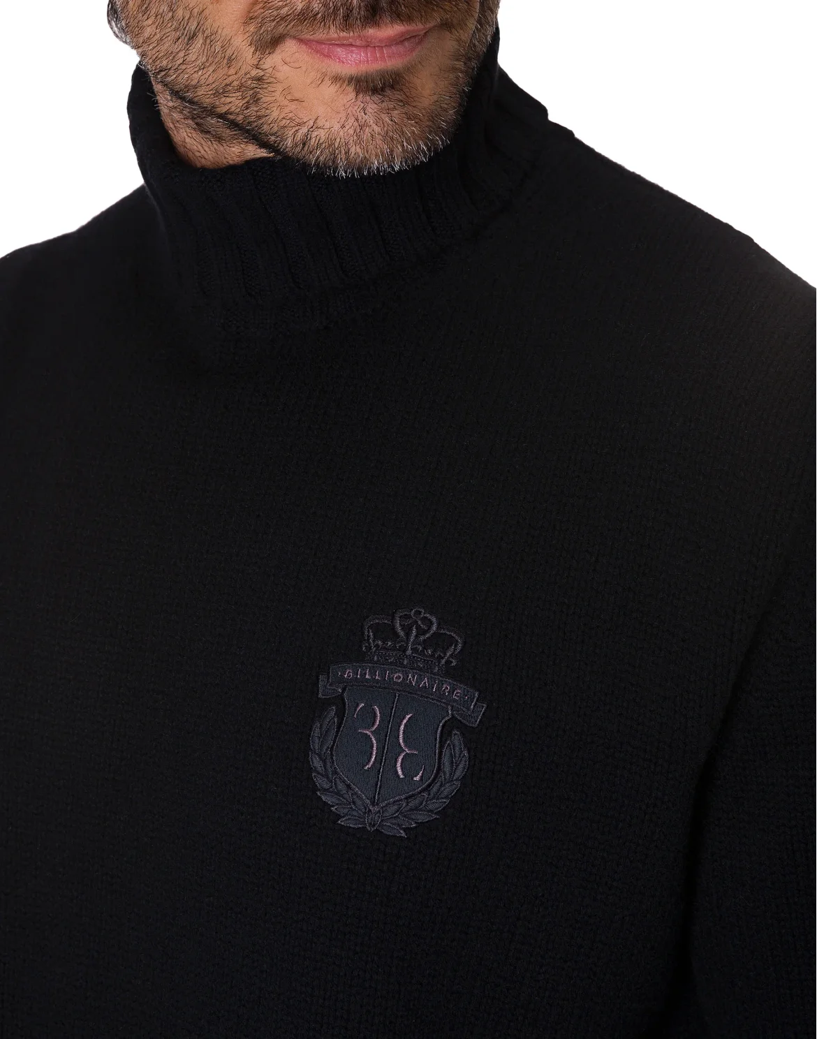 Turtle Neck LS Crest, цвет: Черный