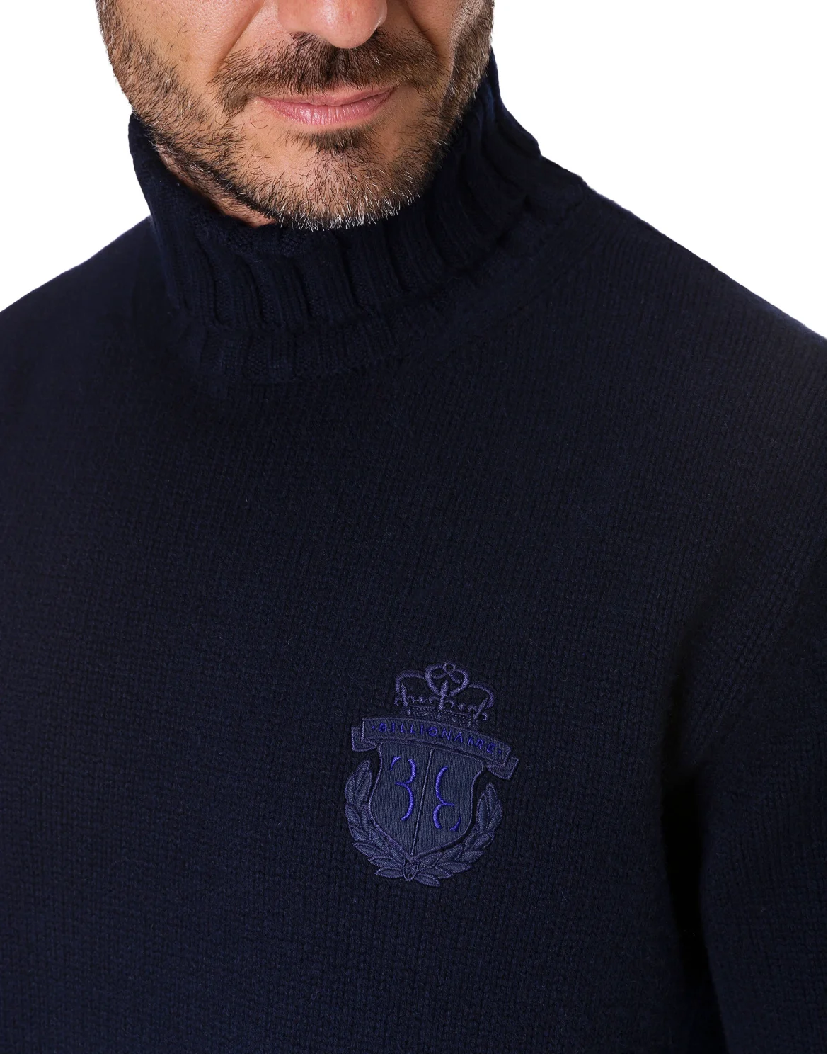 Turtle Neck LS Crest, цвет: Синий