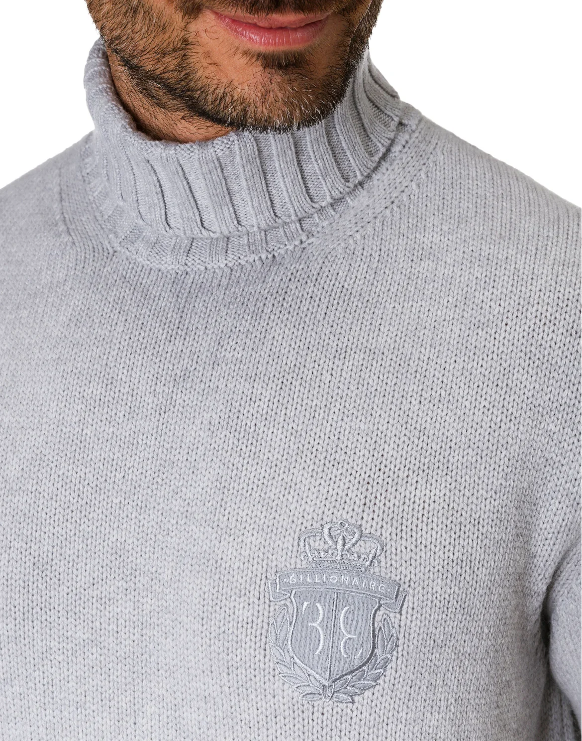 Turtle Neck LS Crest, цвет: Серый