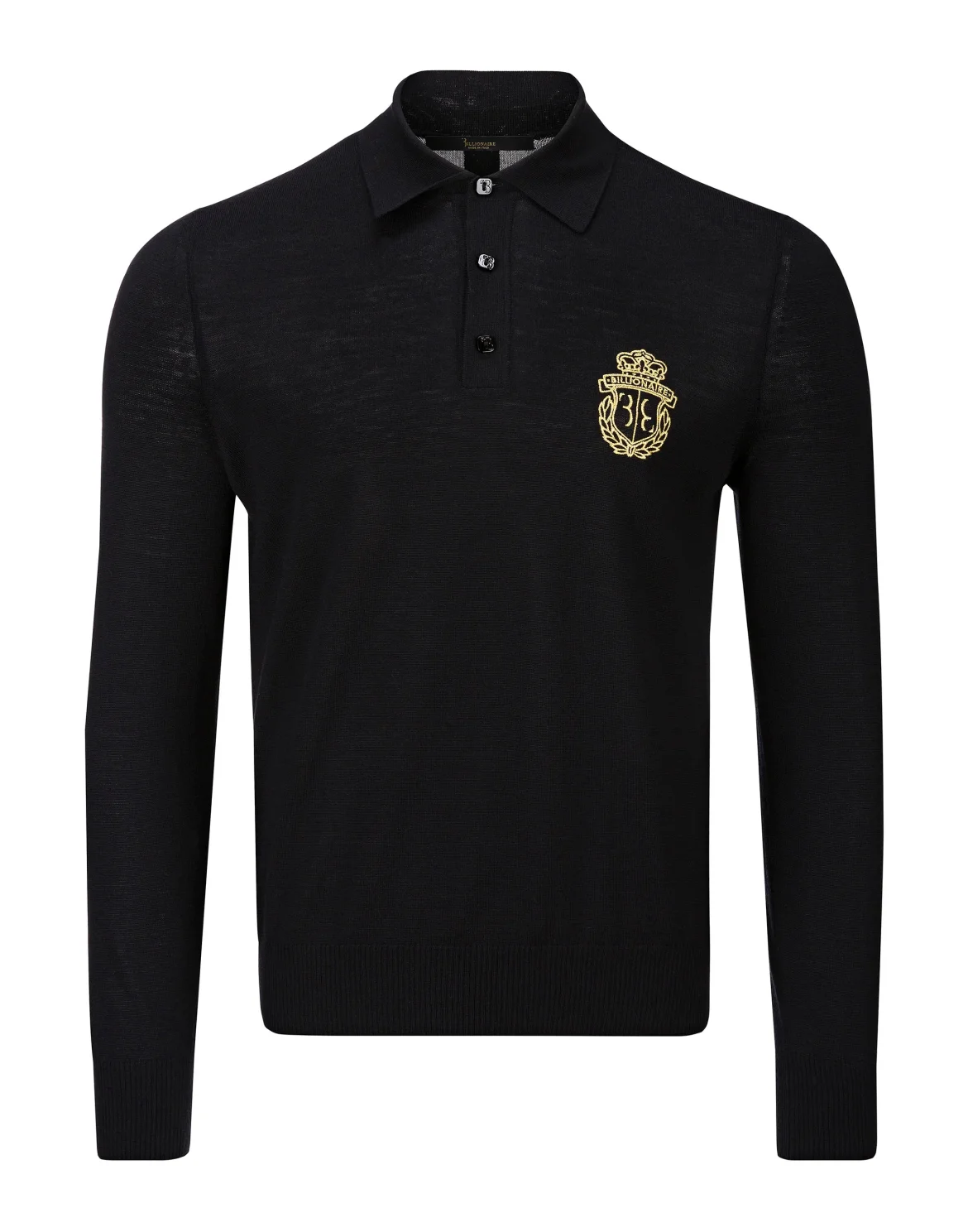 Pullover Polo-Neck LS Crest, цвет: Черный