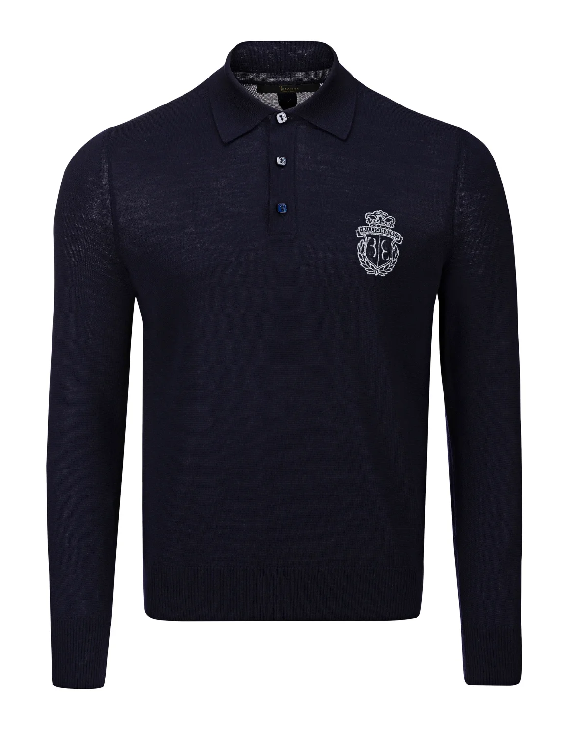 Pullover Polo-Neck LS Crest, цвет: Синий