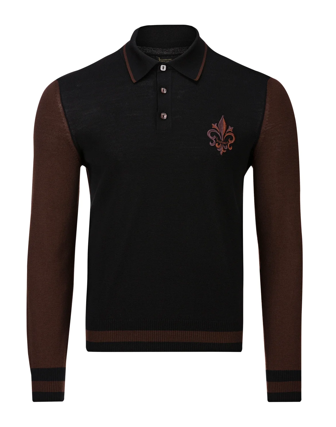 Pullover Polo-Neck LS Giglio, цвет: Черный