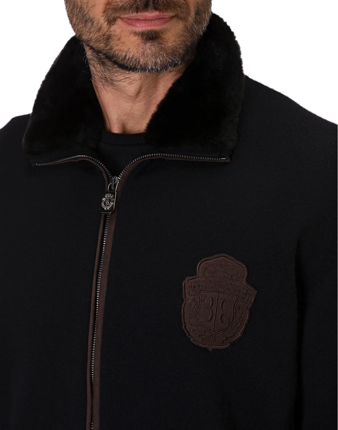 Pullover full zip Crest, цвет: Черный