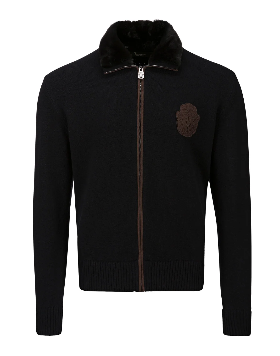 Pullover full zip Crest, цвет: Черный