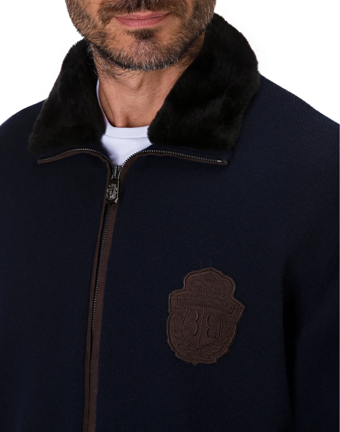 Pullover full zip Crest, цвет: Синий