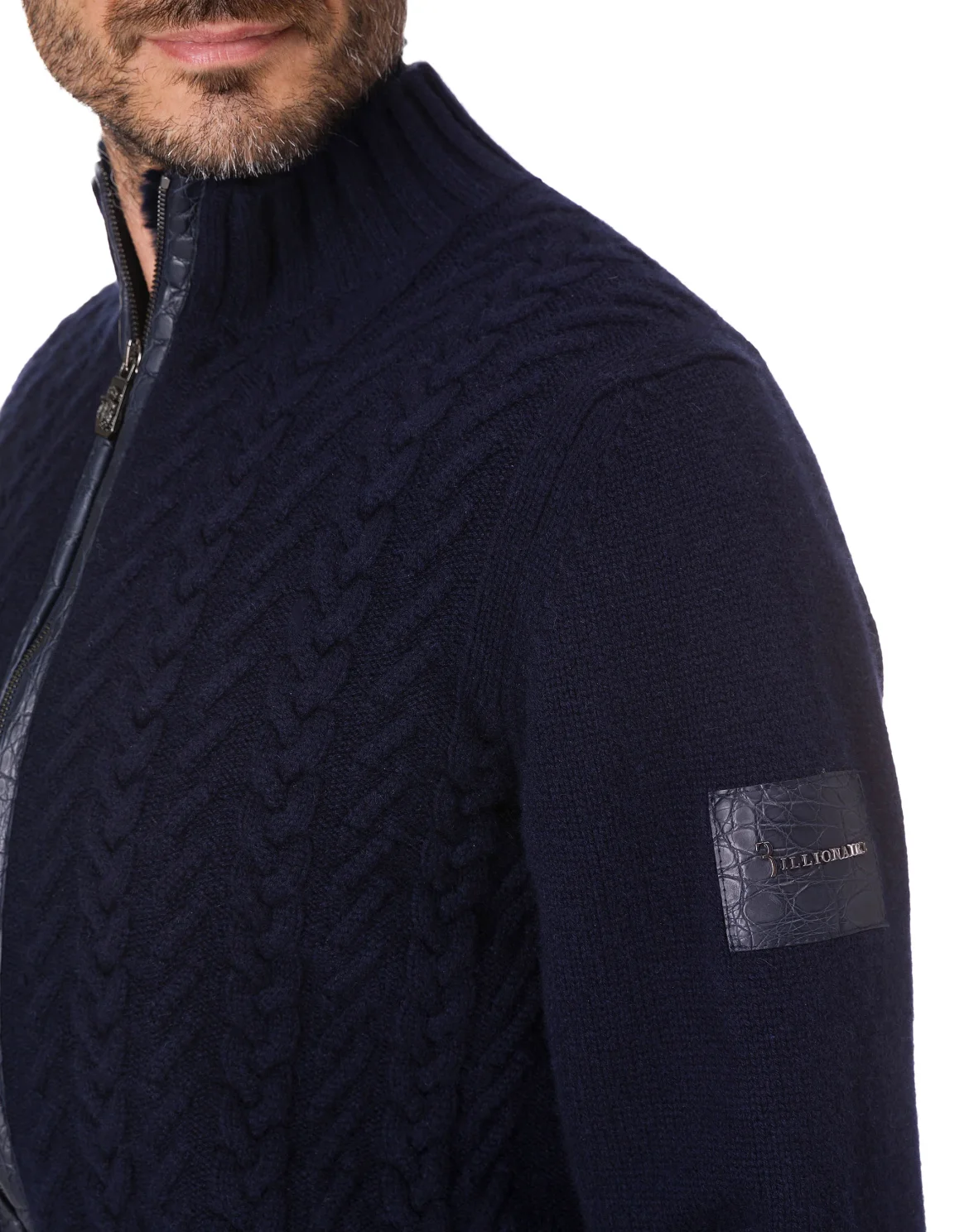 Pullover full zip Statement, цвет: Синий