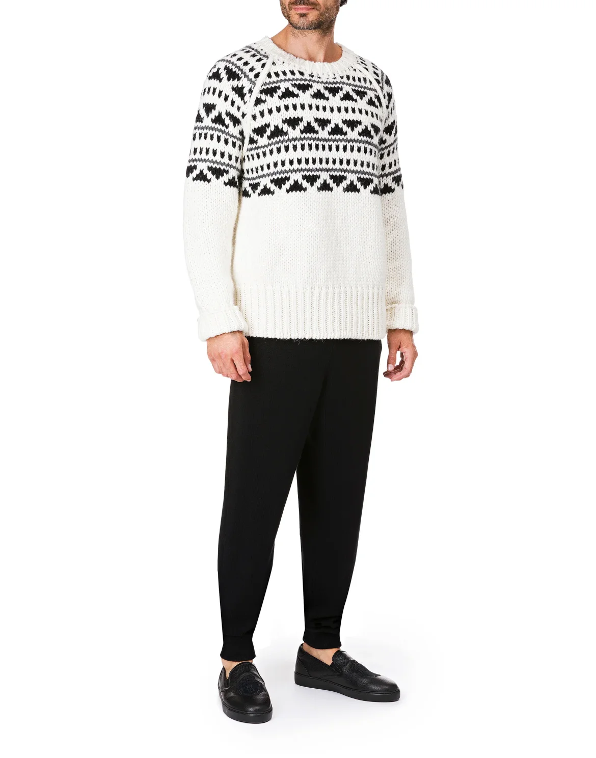 Pullover Round Neck LS Winter Club, цвет: Белый