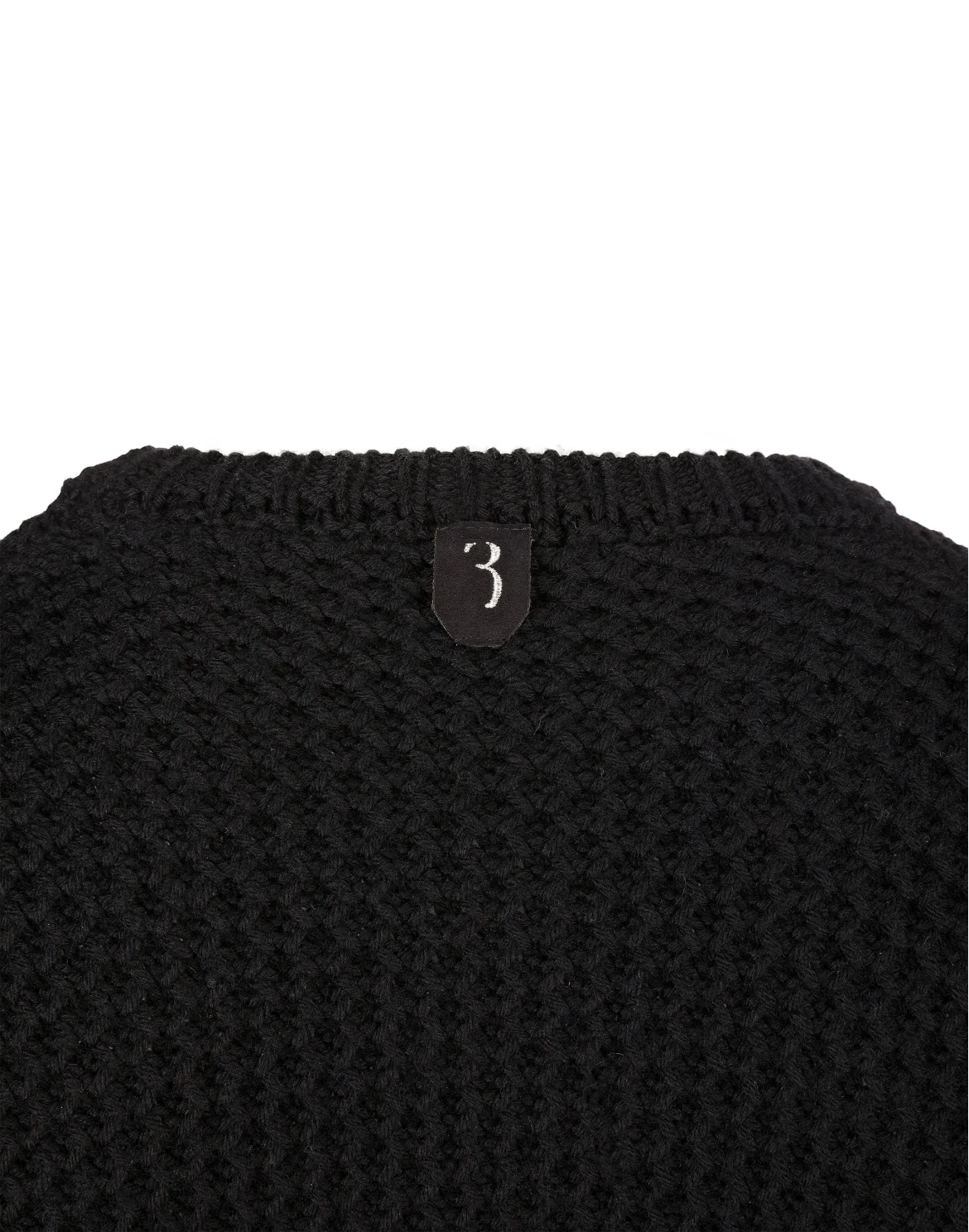 Pullover Round Neck LS Double B, цвет: Черный