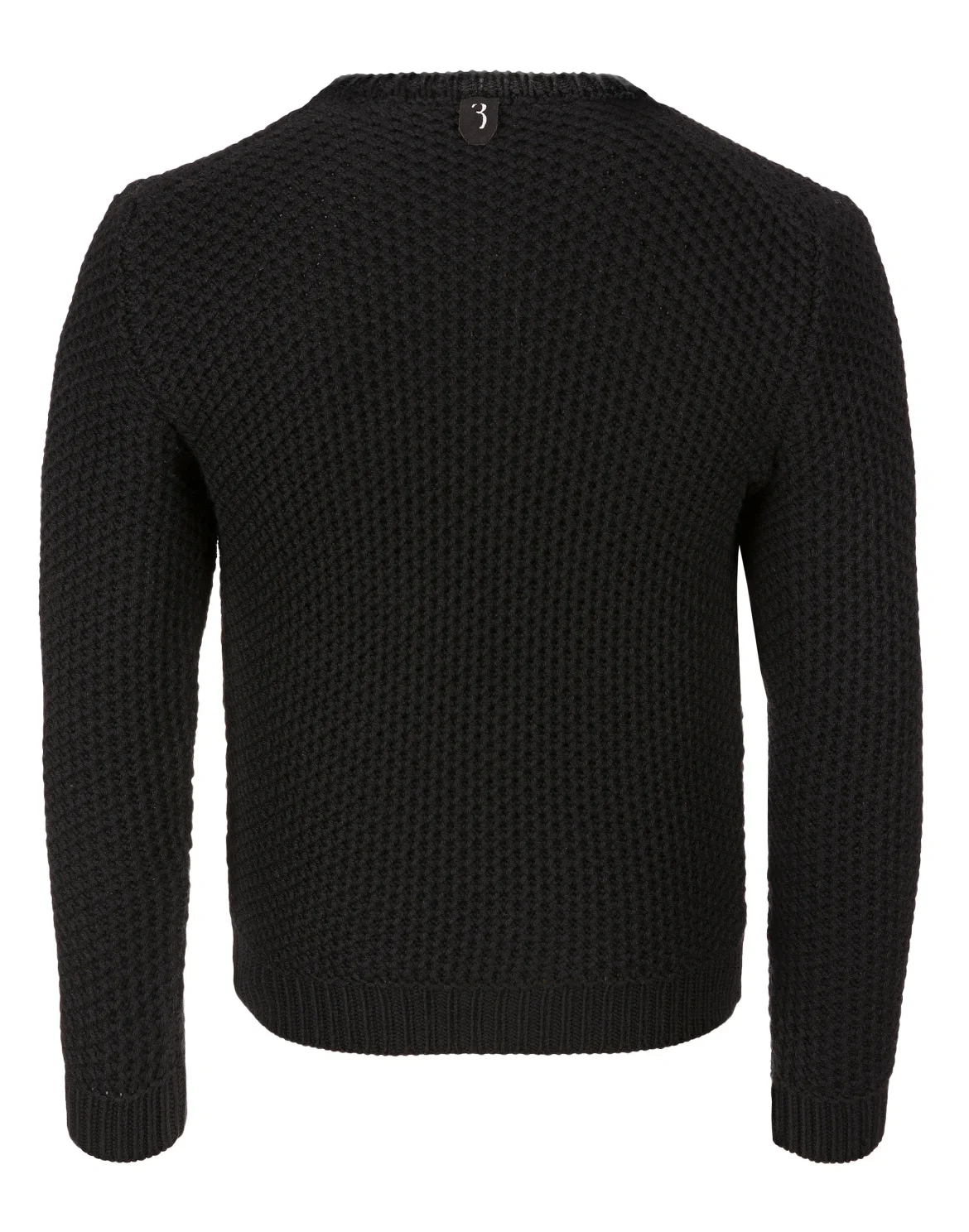 Pullover Round Neck LS Double B, цвет: Черный