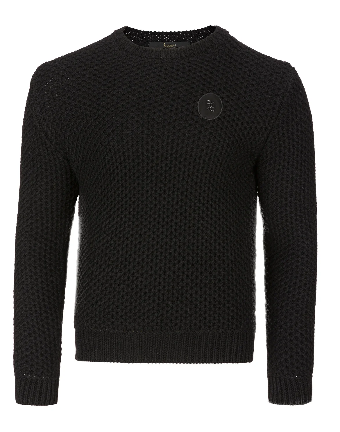 Pullover Round Neck LS Double B, цвет: Черный