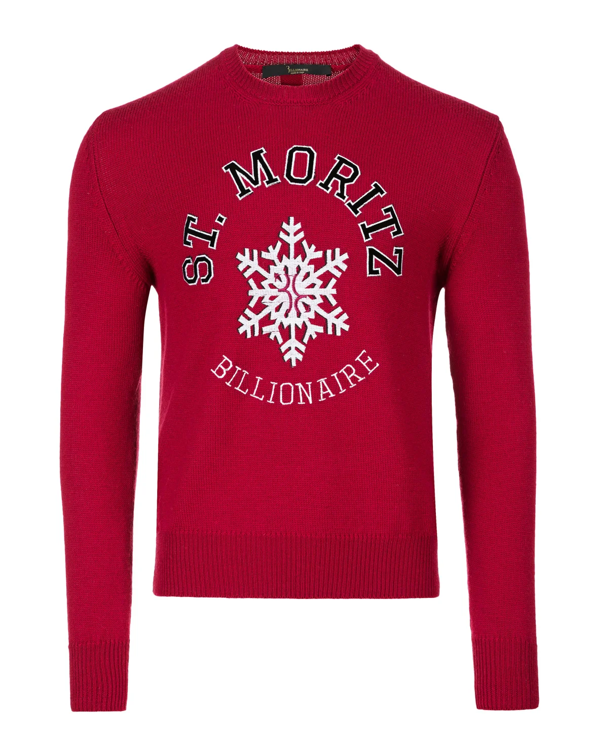 Pullover Round Neck LS Winter Club, цвет: Красный