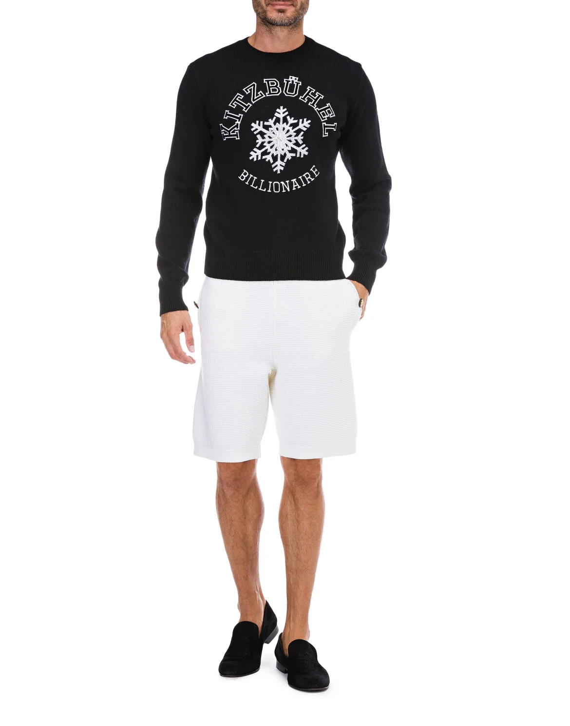 Pullover Round Neck LS Winter Club, цвет: Черный