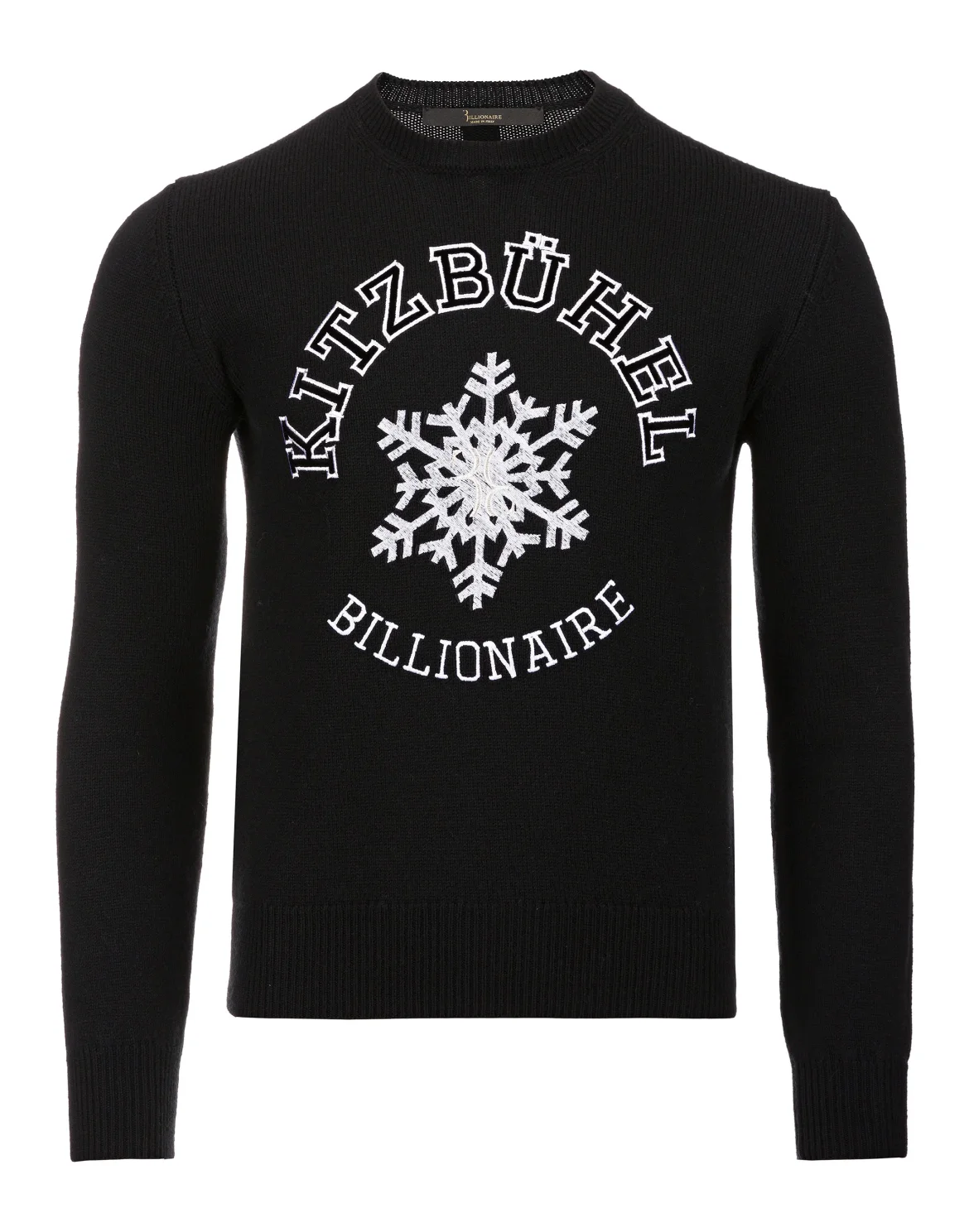 Pullover Round Neck LS Winter Club, цвет: Черный