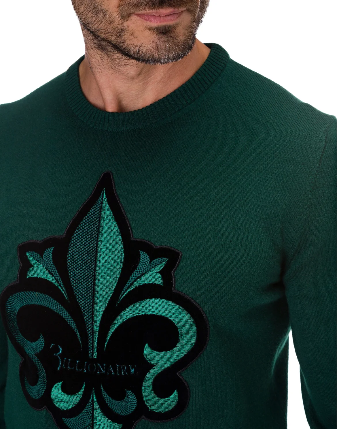 Pullover Round Neck LS Giglio, цвет: Зеленый