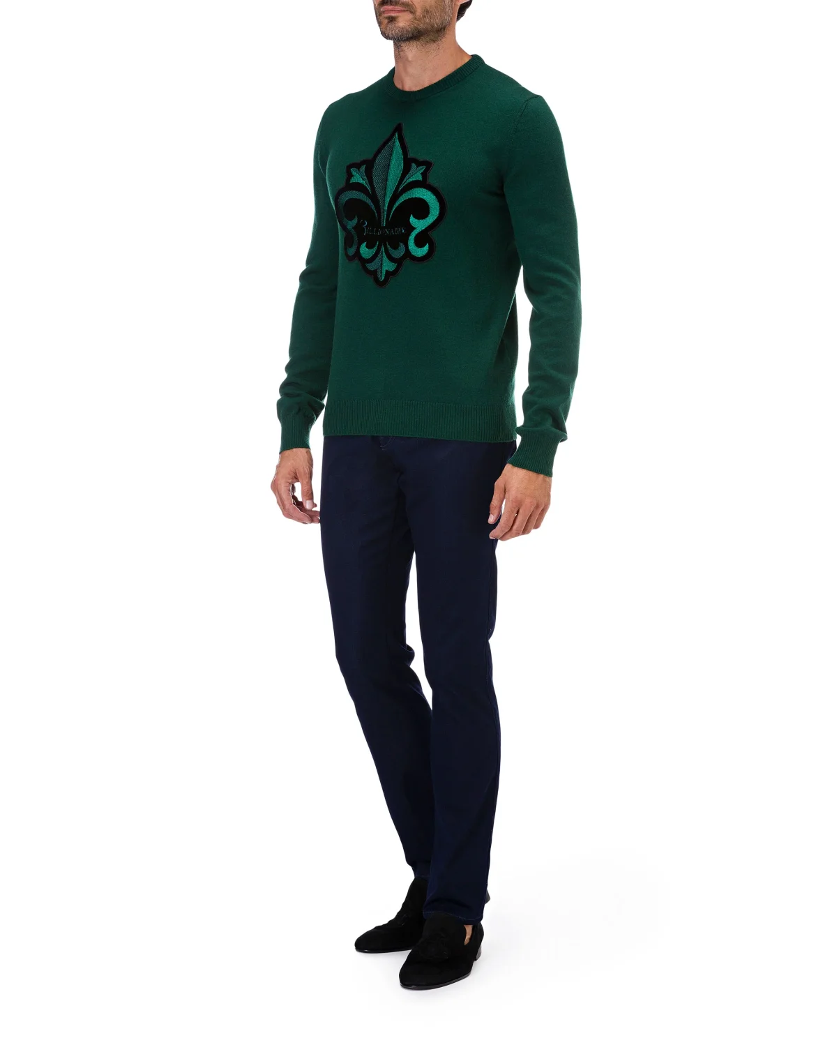 Pullover Round Neck LS Giglio, цвет: Зеленый
