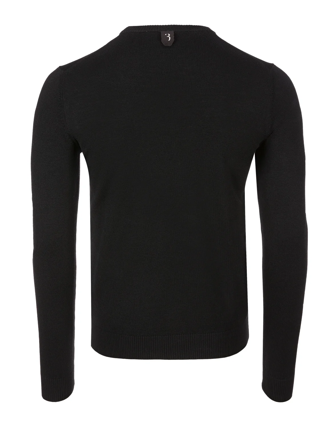 Pullover Round Neck LS Winter Club, цвет: Черный