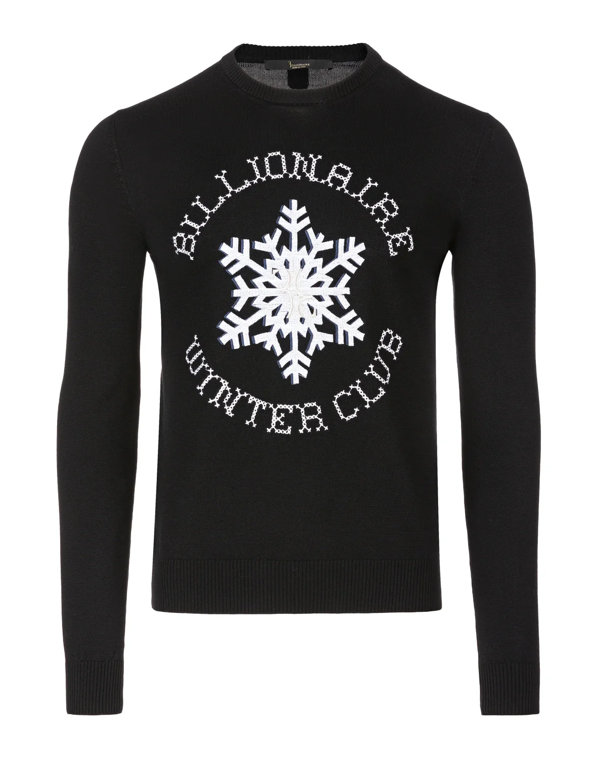 Pullover Round Neck LS Winter Club, цвет: Черный