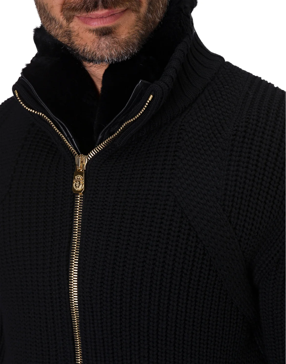 Pullover full zip Crest, цвет: Черный