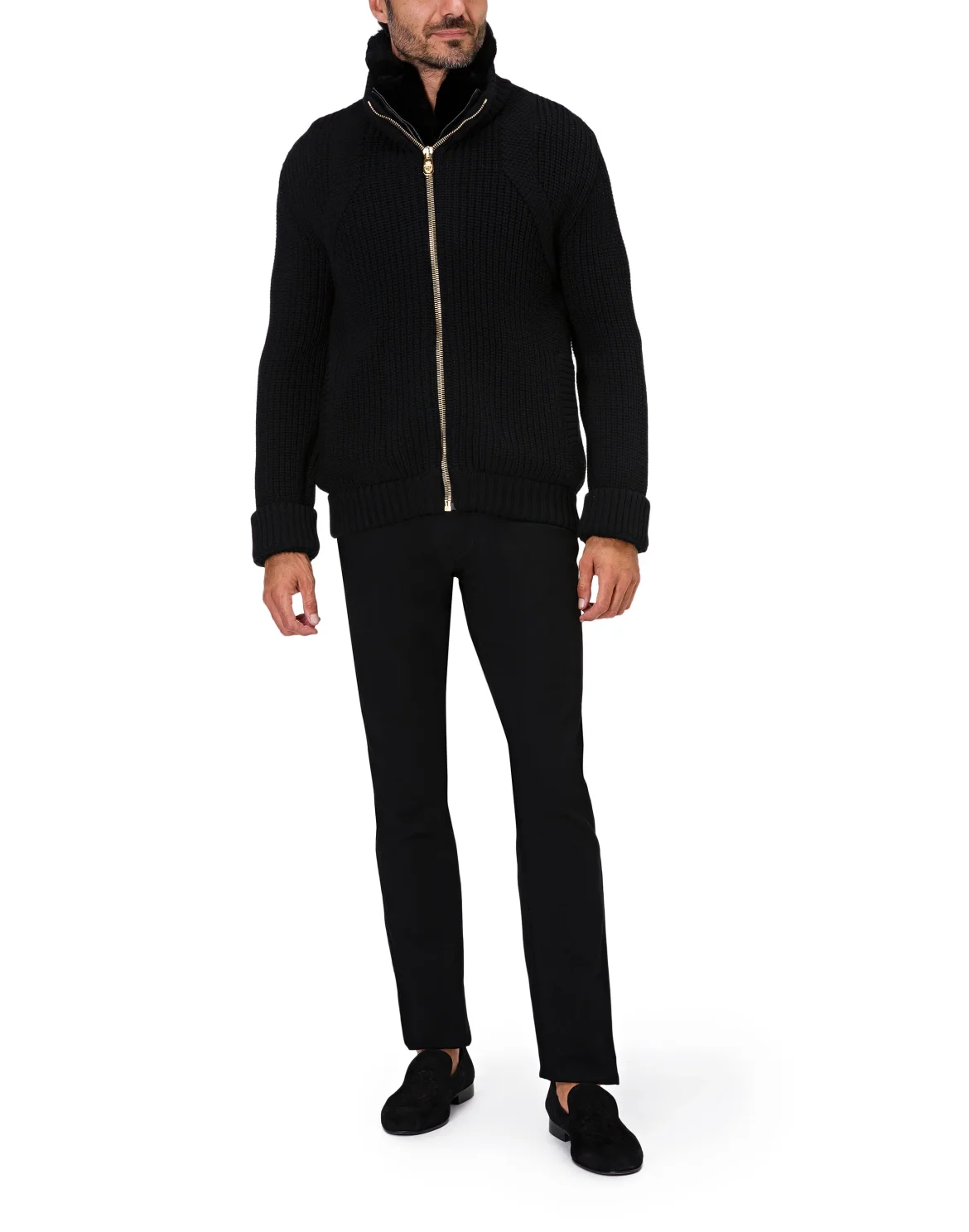 Pullover full zip Crest, цвет: Черный