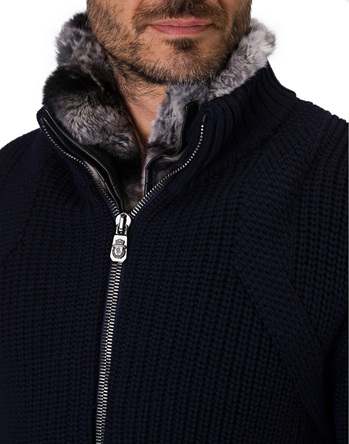 Pullover full zip Crest, цвет: Синий