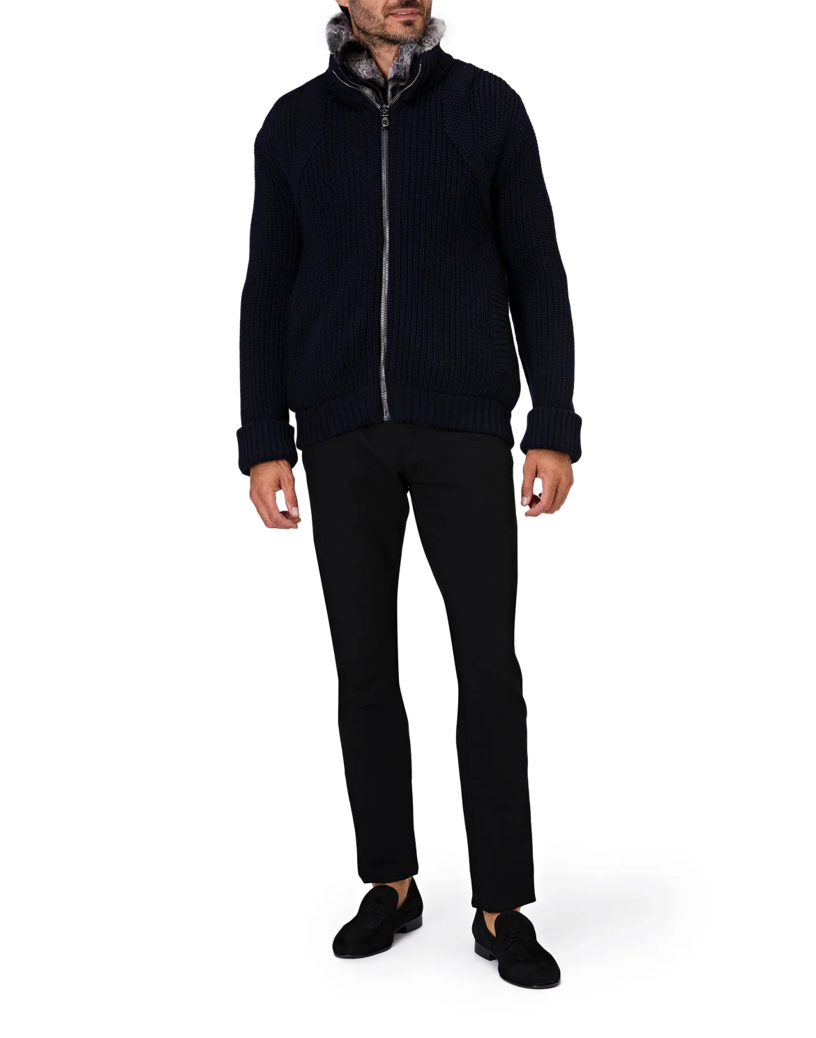 Pullover full zip Crest, цвет: Синий