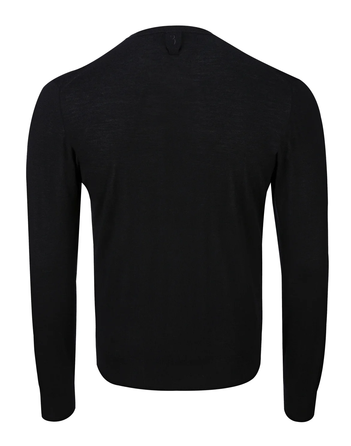 Pullover Round Neck LS Double B, цвет: Черный