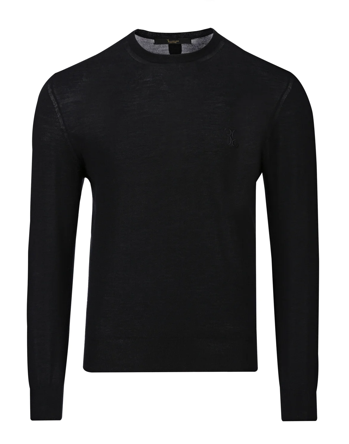 Pullover Round Neck LS Double B, цвет: Черный
