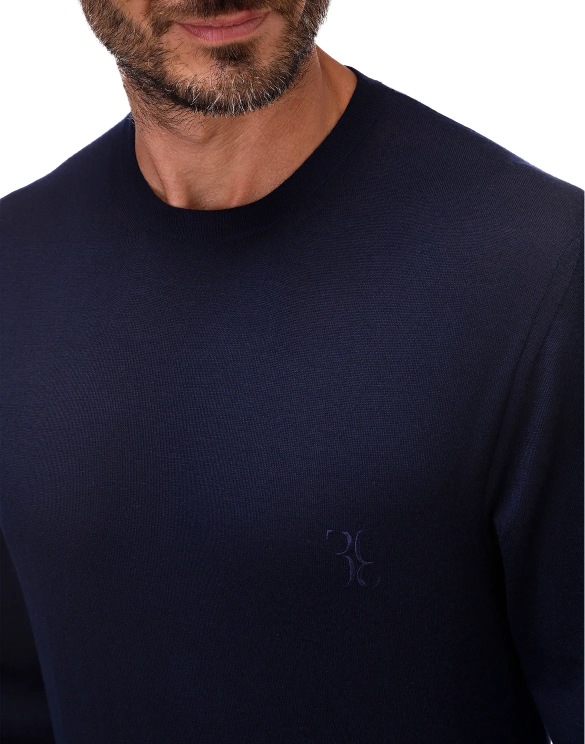 Pullover Round Neck LS Double B, цвет: Синий