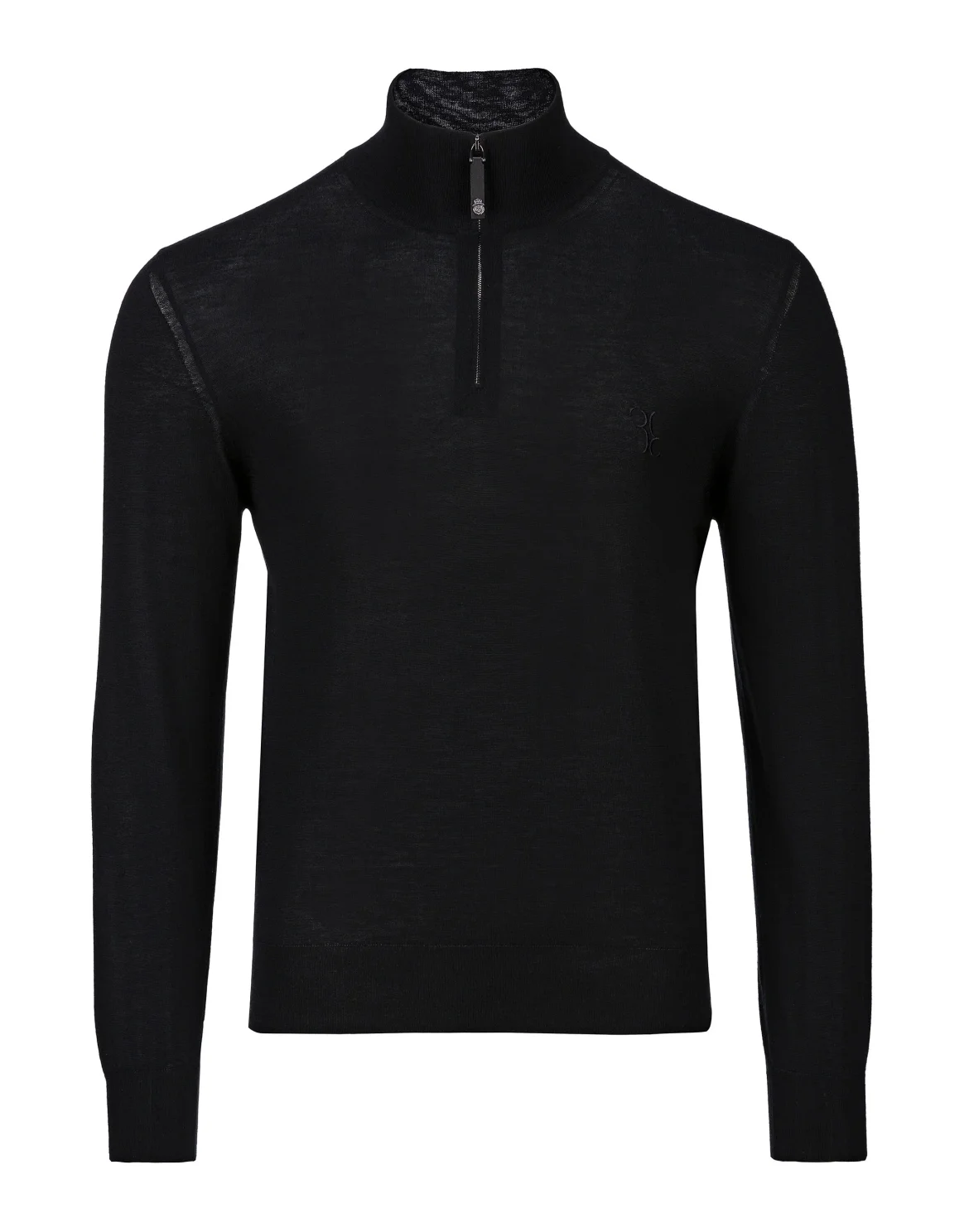 Pullover zip mock Double B, цвет: Черный