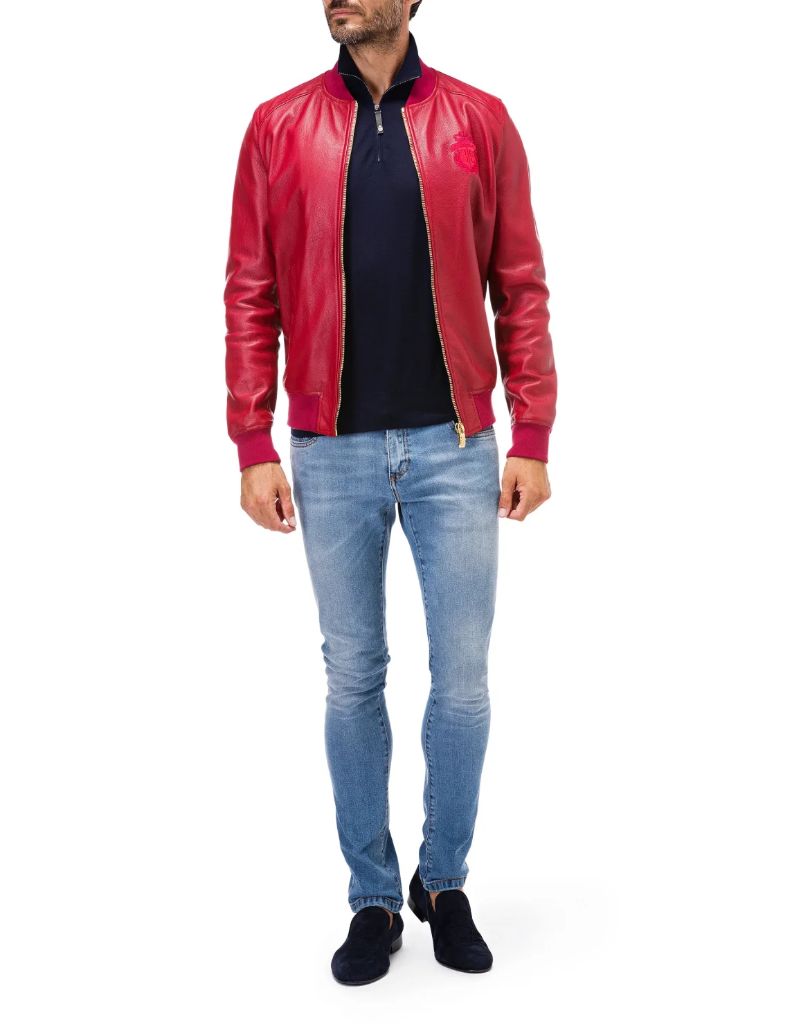 Pullover zip mock Double B, цвет: Синий