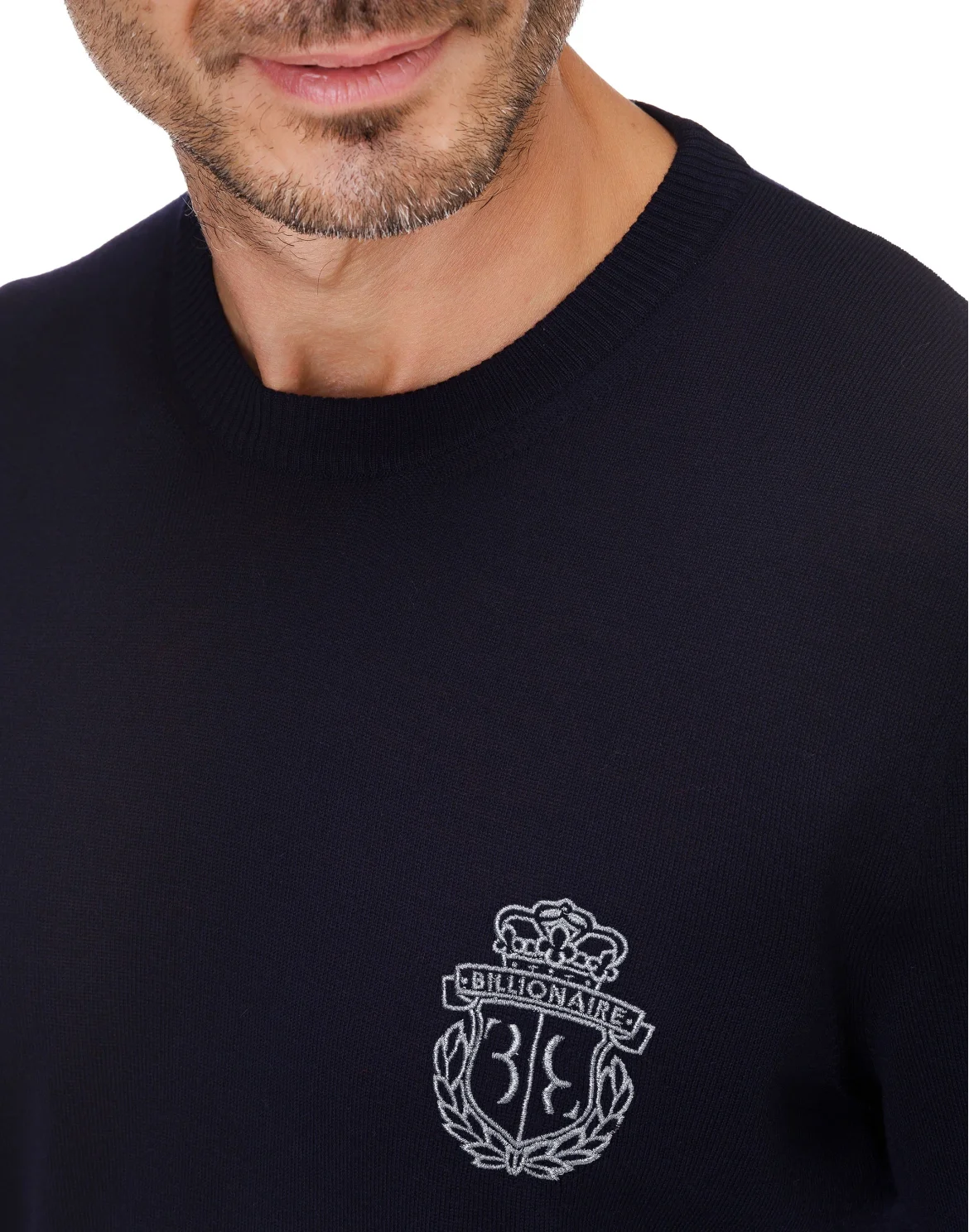Pullover Round Neck LS Crest, цвет: Синий