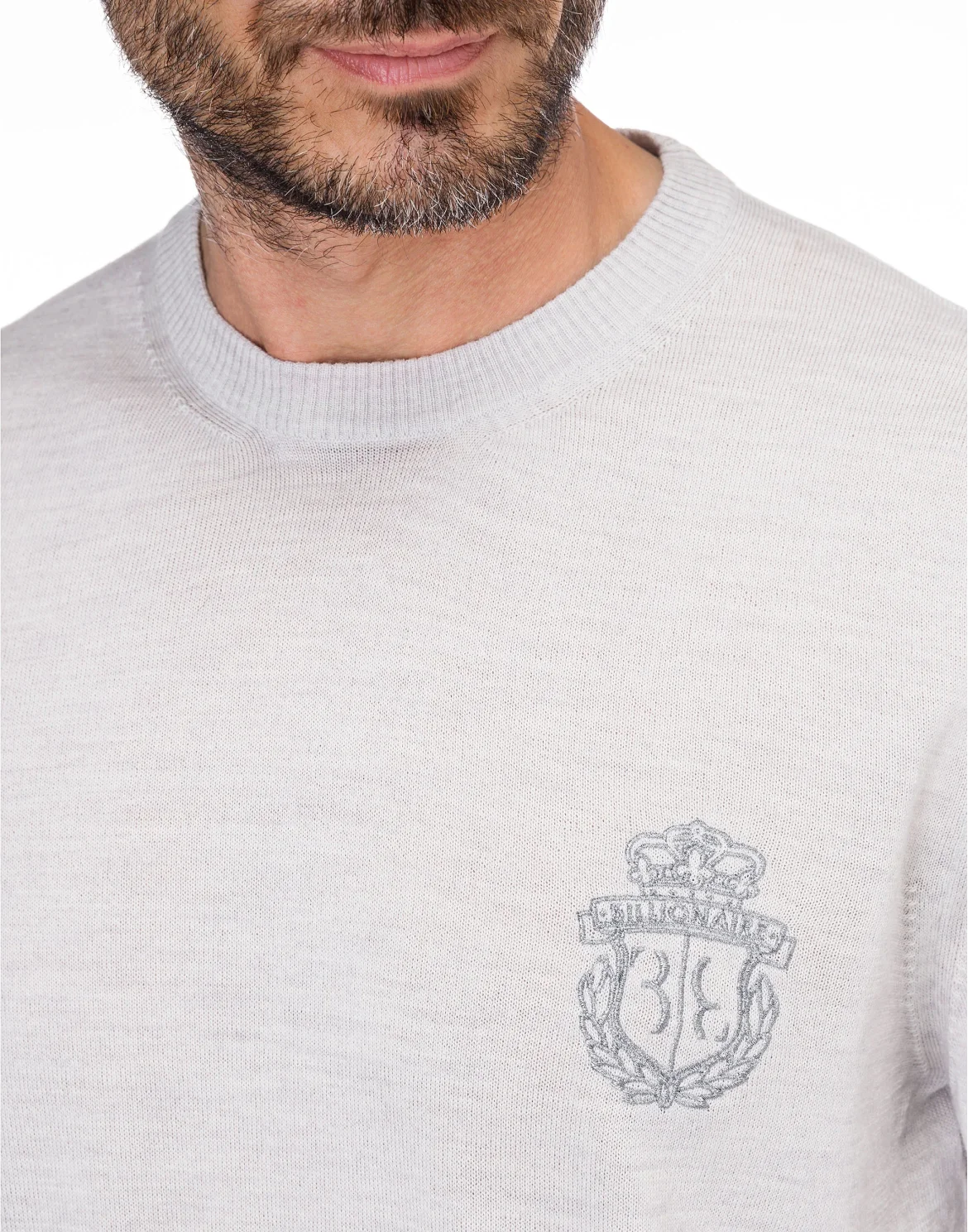 Pullover Round Neck LS Crest, цвет: Серый