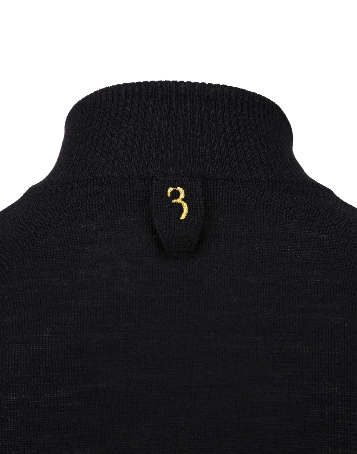 Pullover zip mock Crest, цвет: Черный