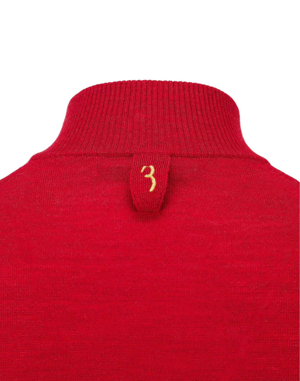 Pullover zip mock Crest, цвет: Красный