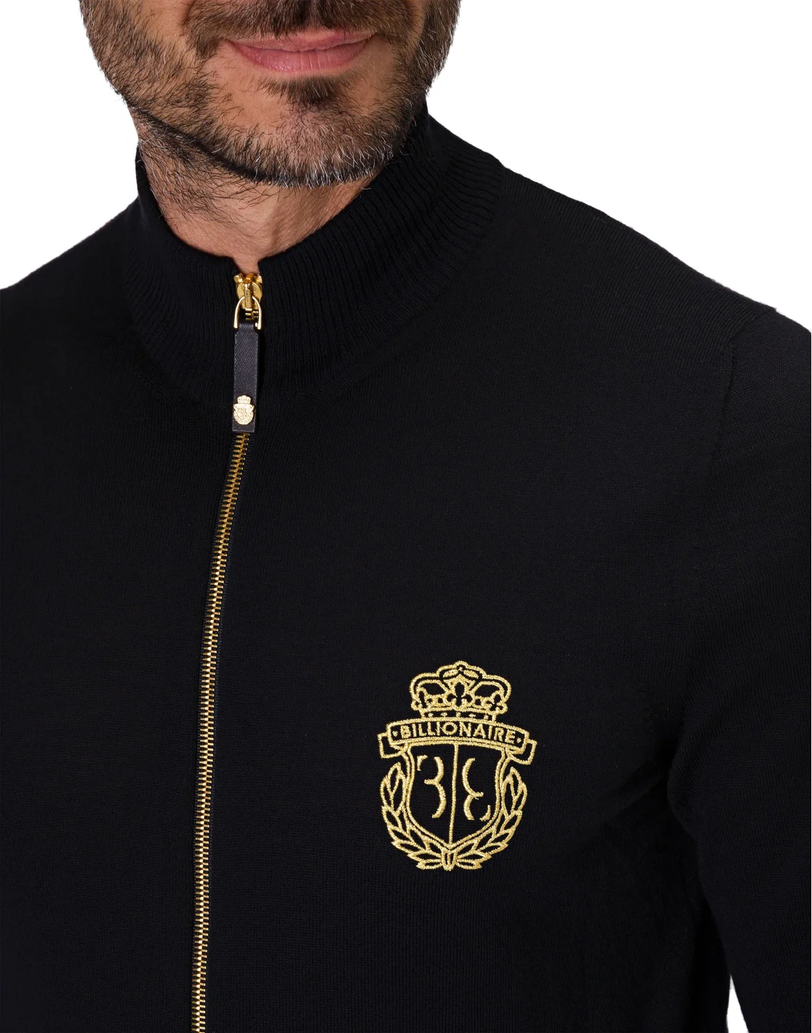 Pullover full zip Crest, цвет: Черный