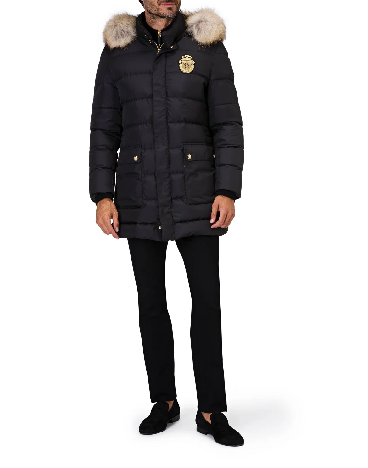 Pullover full zip Crest, цвет: Черный
