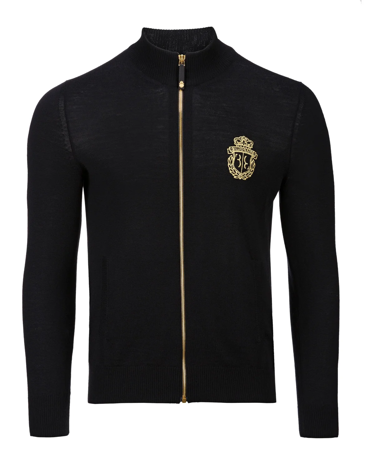 Pullover full zip Crest, цвет: Черный