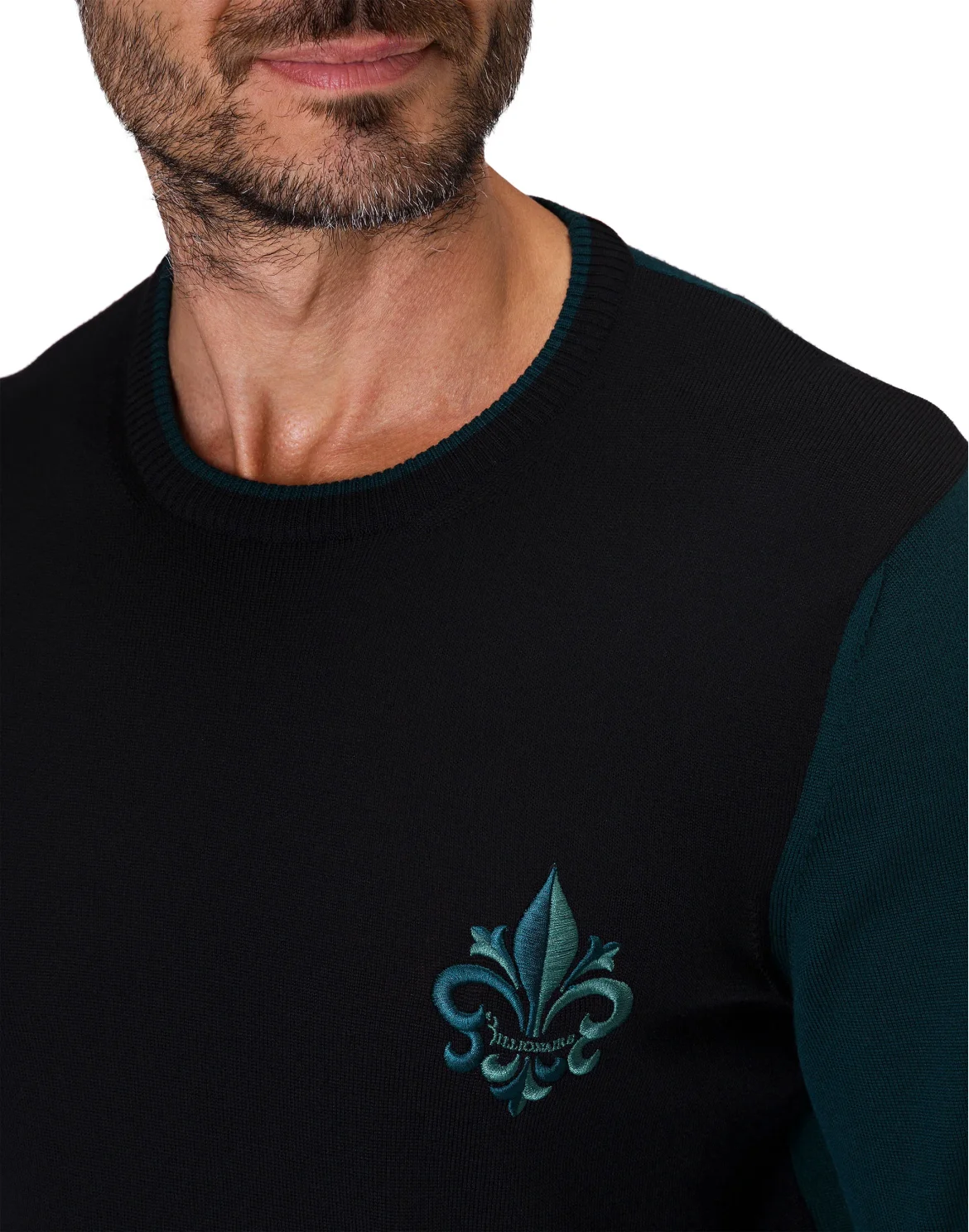 Pullover Round Neck LS Giglio, цвет: Черный