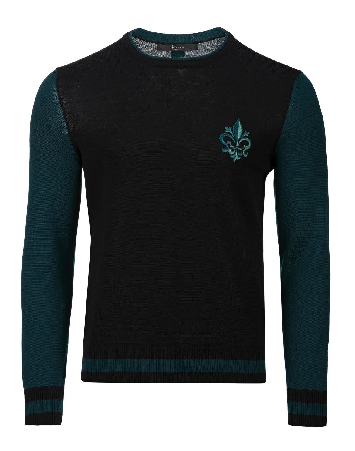 Pullover Round Neck LS Giglio, цвет: Черный